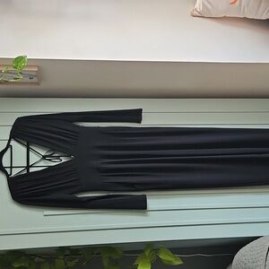 Veronica M Black Long Sleeve Dress